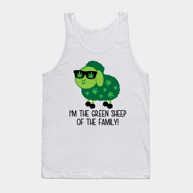 I’m the green sheep of the family Tank Top by defytees